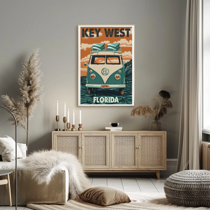 Key West Florida Vintage Travel Poster