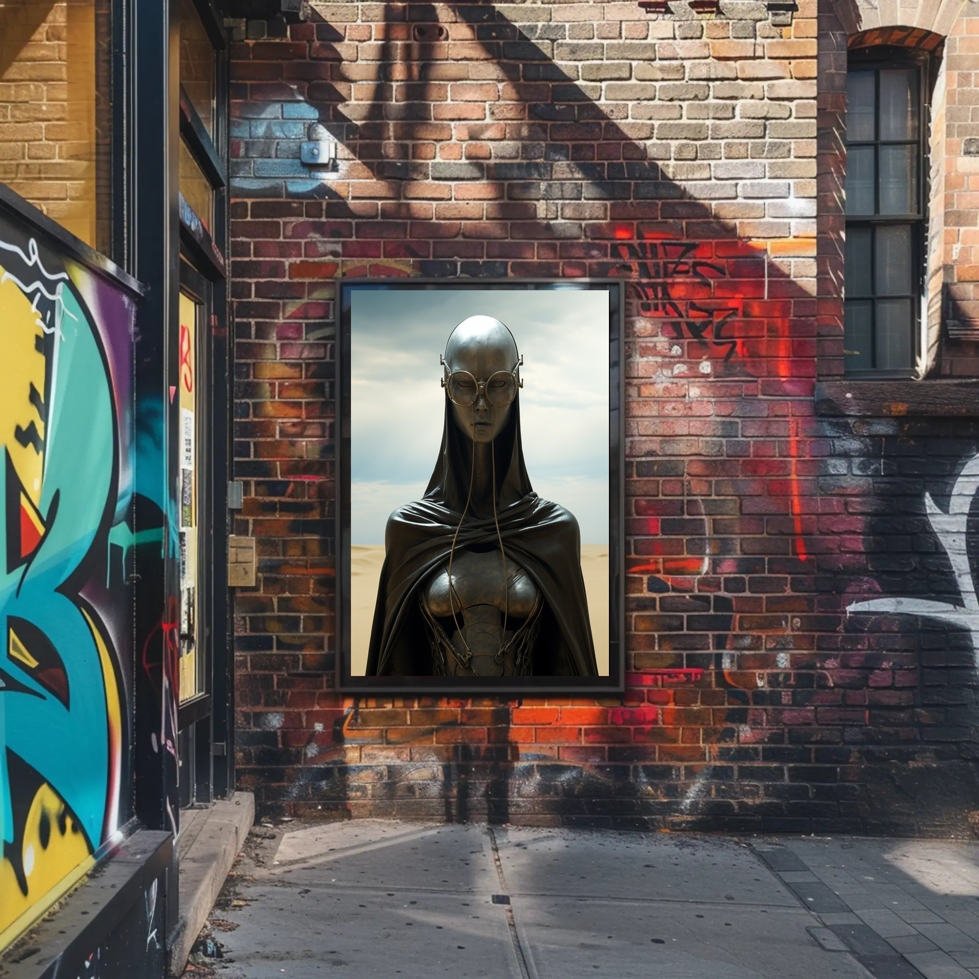 Futuristic Sentinel Poster