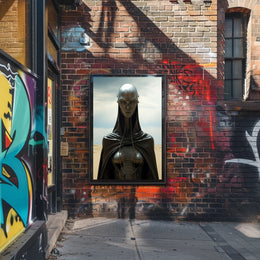 Futuristic Sentinel Poster