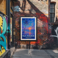 Isla Holbox Sunset Poster