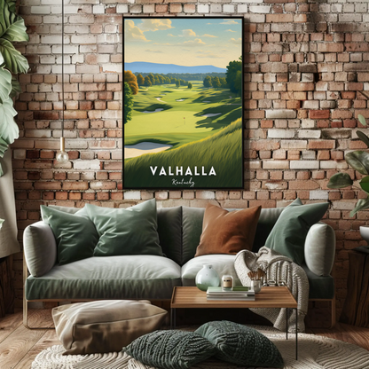 Valhalla Kentucky Golf Course Travel Poster