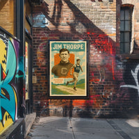 Jim Thorpe Olympian Athlete Poster