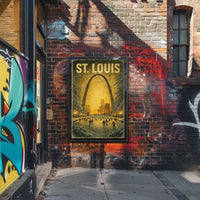 Winter Skating In St. Louis Poster