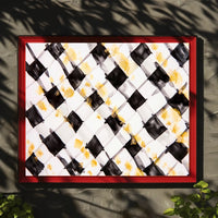 Abstract Checkered Art Poster