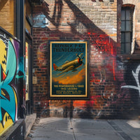 Republic P-47 Thunderbolt WWII Fighter Aircraft Poster