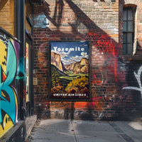 Yosemite Vintage Travel Poster Wall Art Print