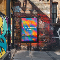 Anchorage and Denali Alaska Poster