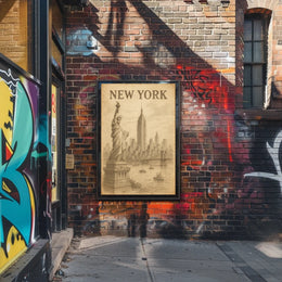 New York City Landmarks Poster
