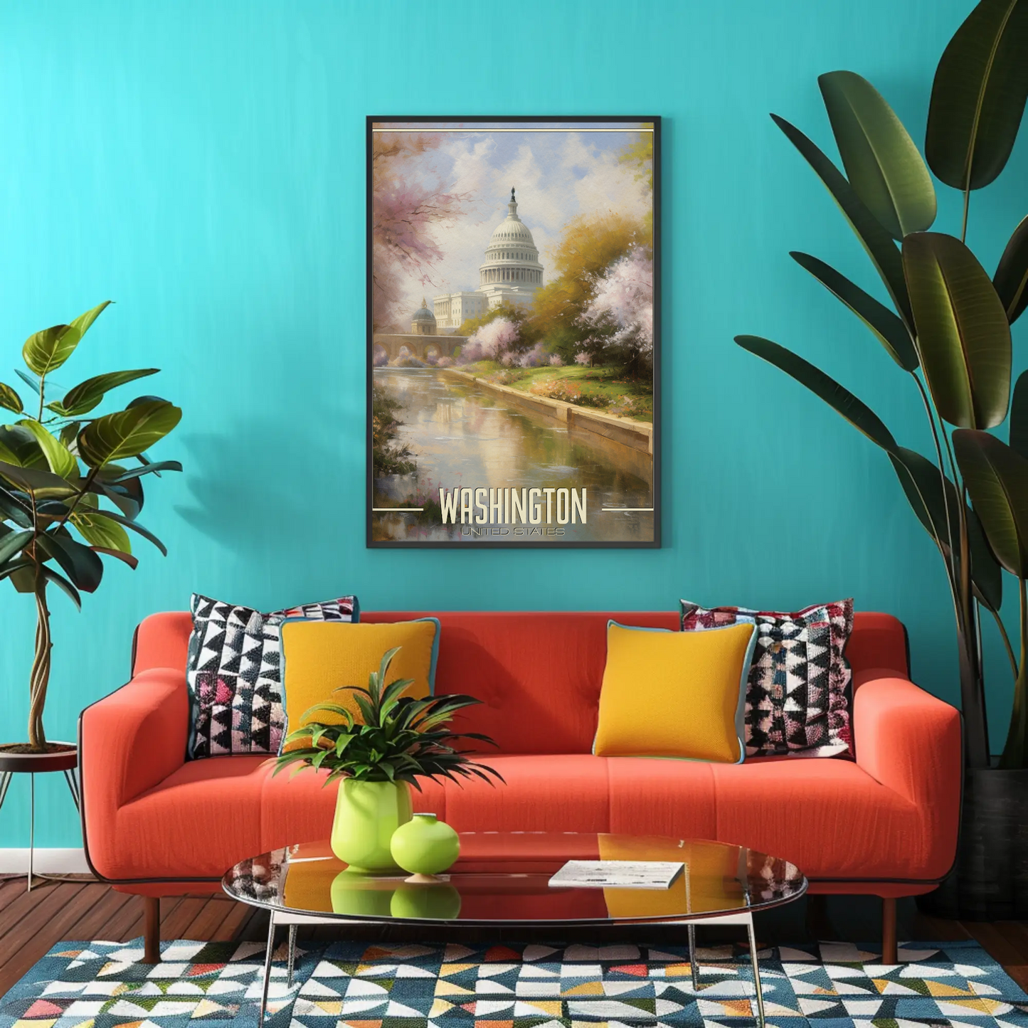 Washington DC United States Vintage Poster