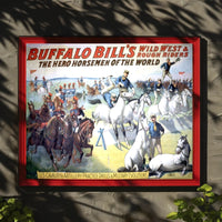 Buffalo Bills Wild West Show Poster Vintage Wall Art