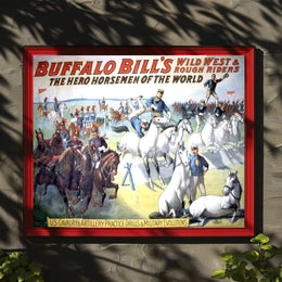 Buffalo Bills Wild West Show Poster Vintage Wall Art