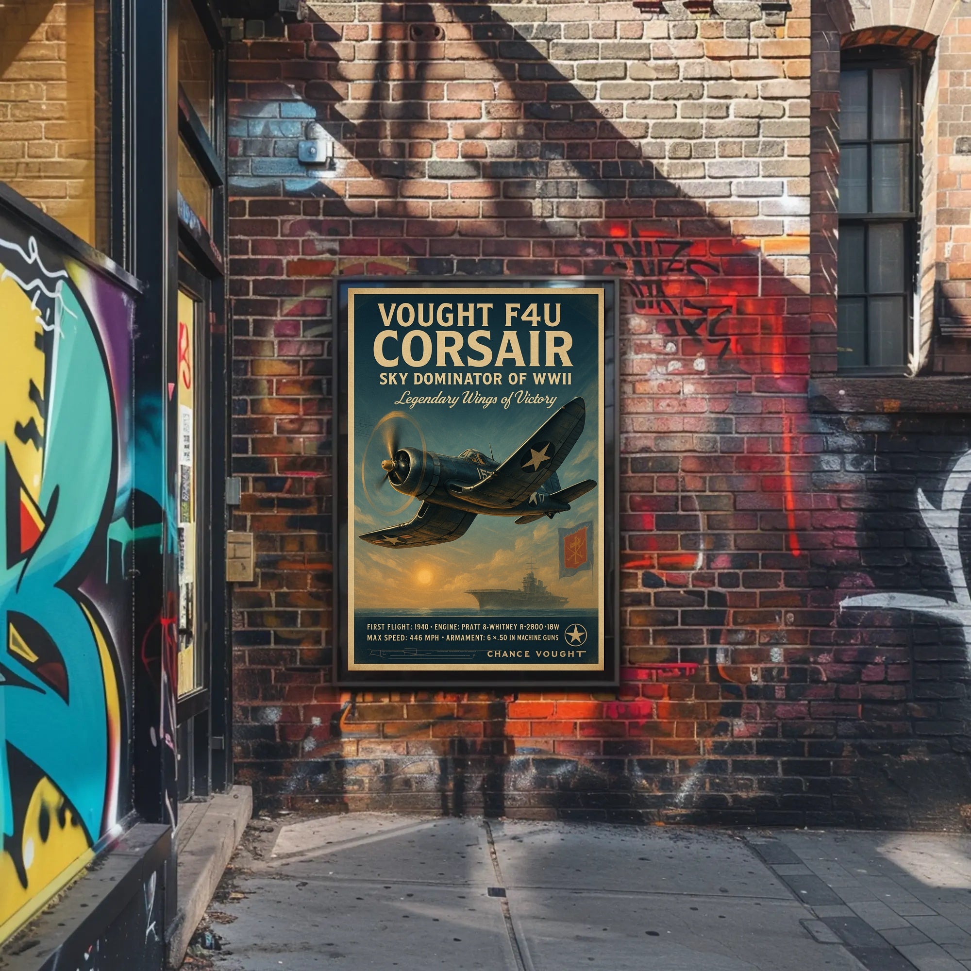 Vought F4U Corsair: Sky Dominator of WWII Poster