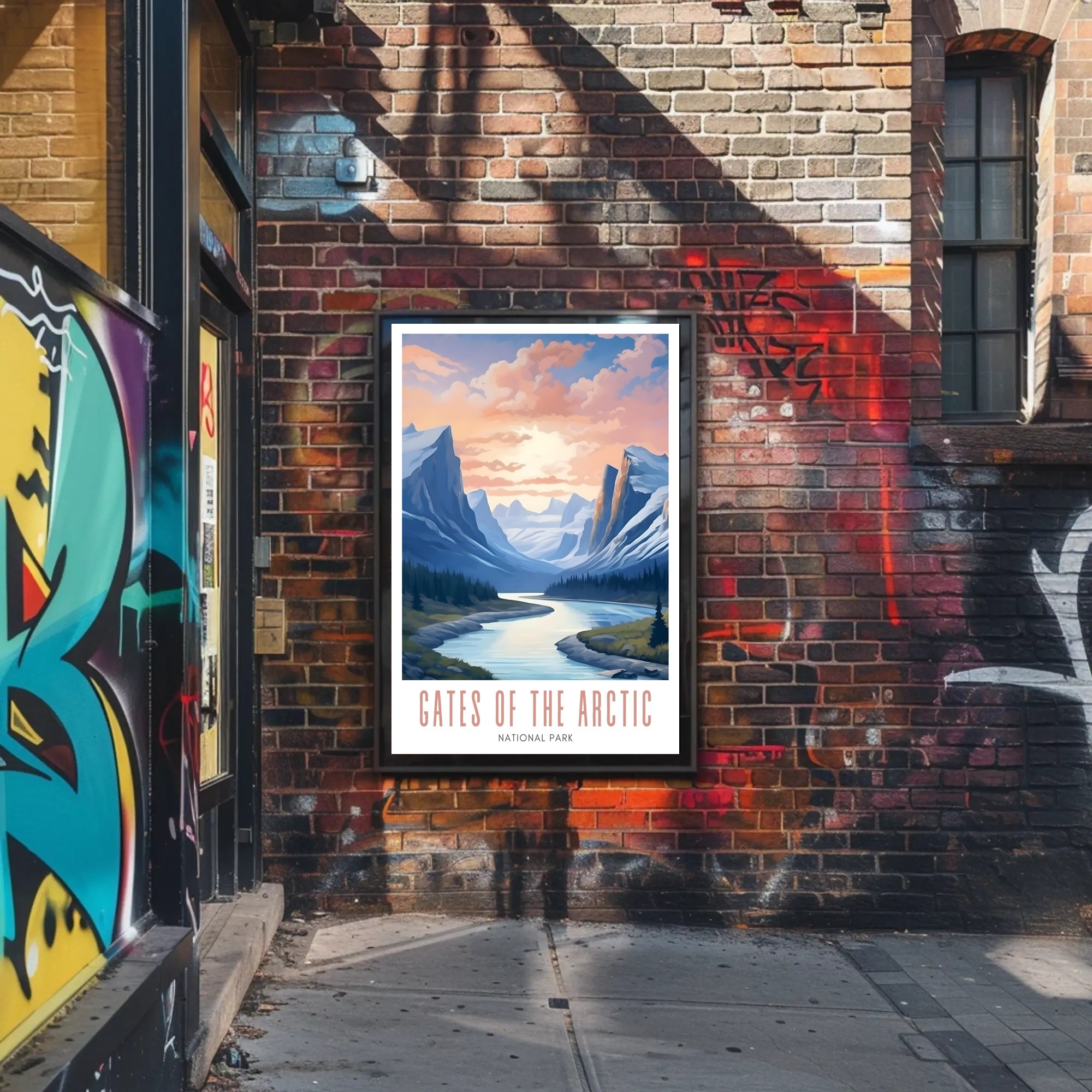 Gates of the Arctic Scenic Travel Poster Print