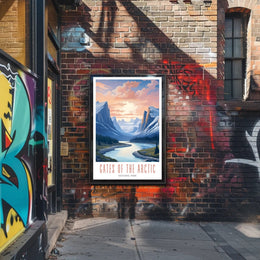 Gates of the Arctic Scenic Travel Poster Print