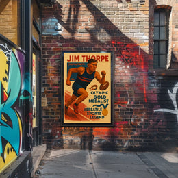 Celebrating an Olympic Legend Jim Thorpe Poster