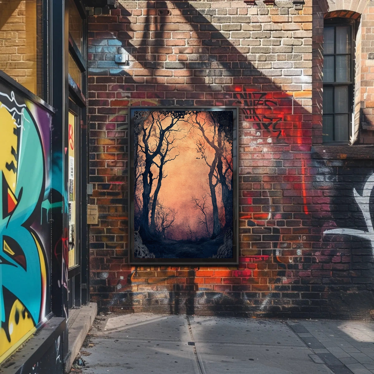 Enchanted Forest Gateway: Abstract, Artistic, or Pop Culture Poster