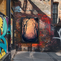 Enchanted Forest Gateway: Abstract, Artistic, or Pop Culture Poster