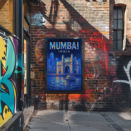 Mumbai, India Vibrant Cityscape Poster