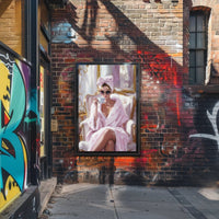 Elegant Morning Ritual Poster Glamorous Pink Wall Art