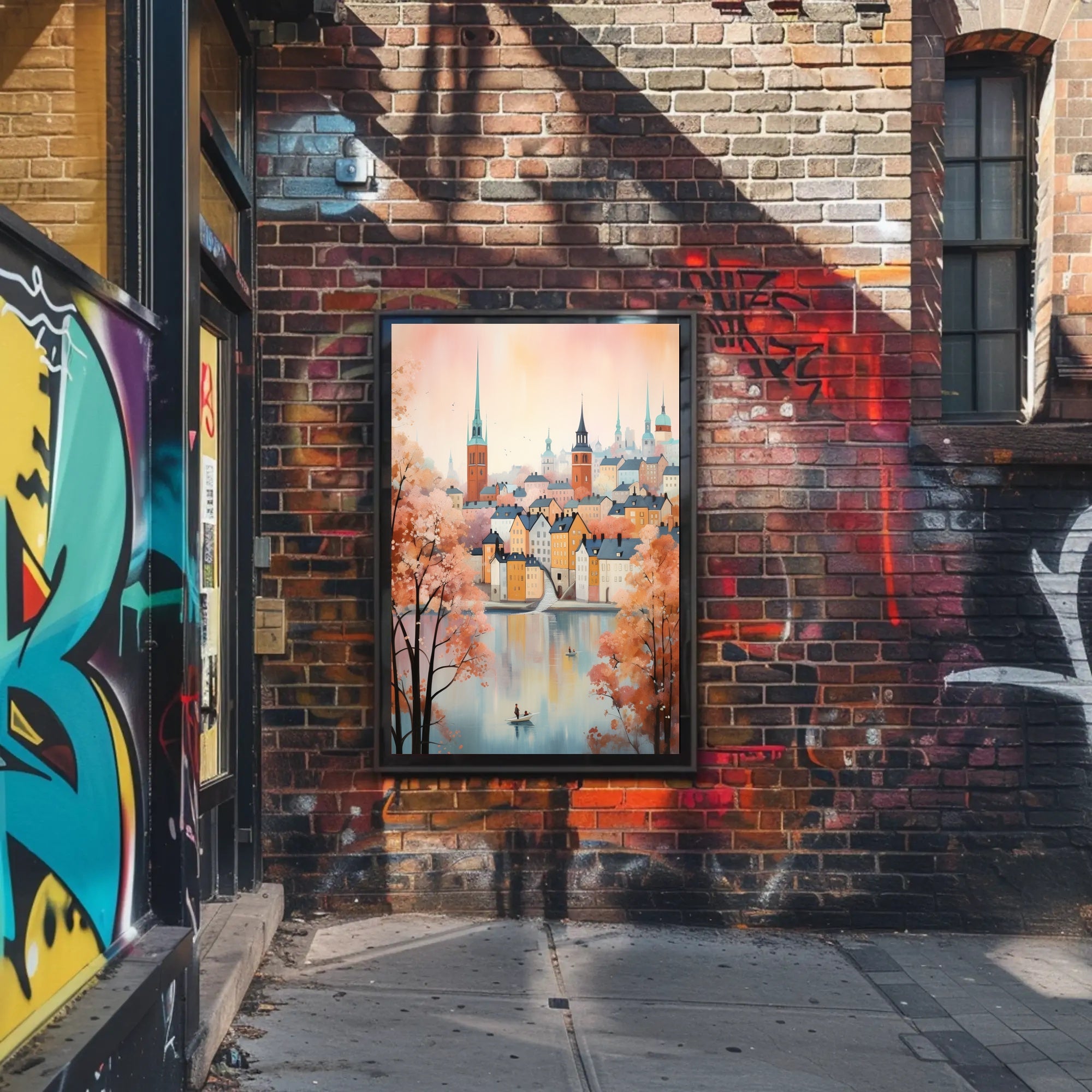 Autumn In The Cityscape Poster