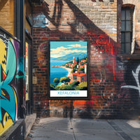 Kefalonia Coastal Charm Travel Poster