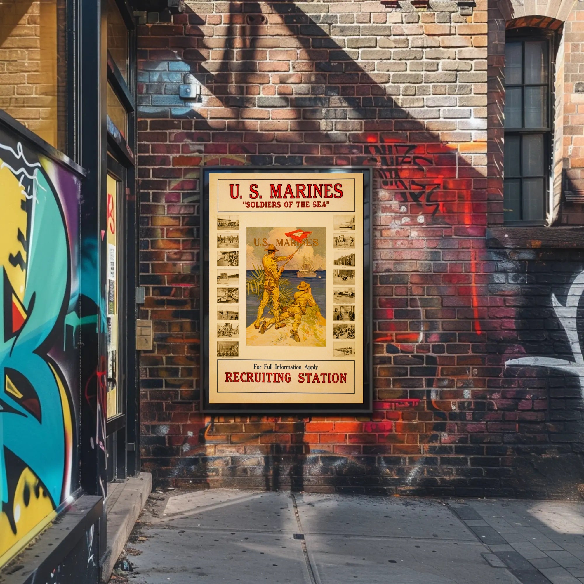 U.S. Marine Corps 'Soldiers of the Sea' Recruitment Poster