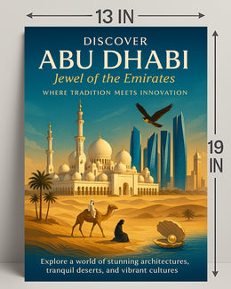 Journey Through Abu Dhabi's Timeless Beauty Travel Poster