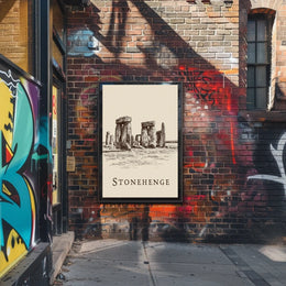 Stonehenge Illustration Poster