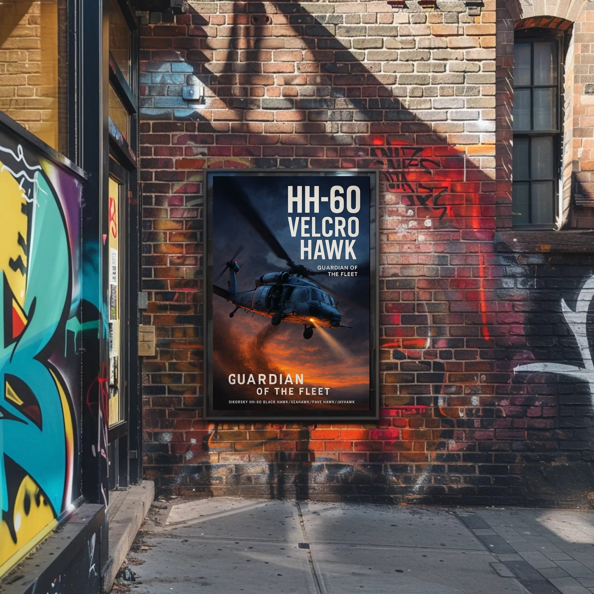 HH-60 Velcro Hawk Poster PosterGoat