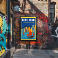 Hong Kong Victoria Harbour Poster PosterGoat