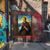 Saintly Portrait by the Sea Poster