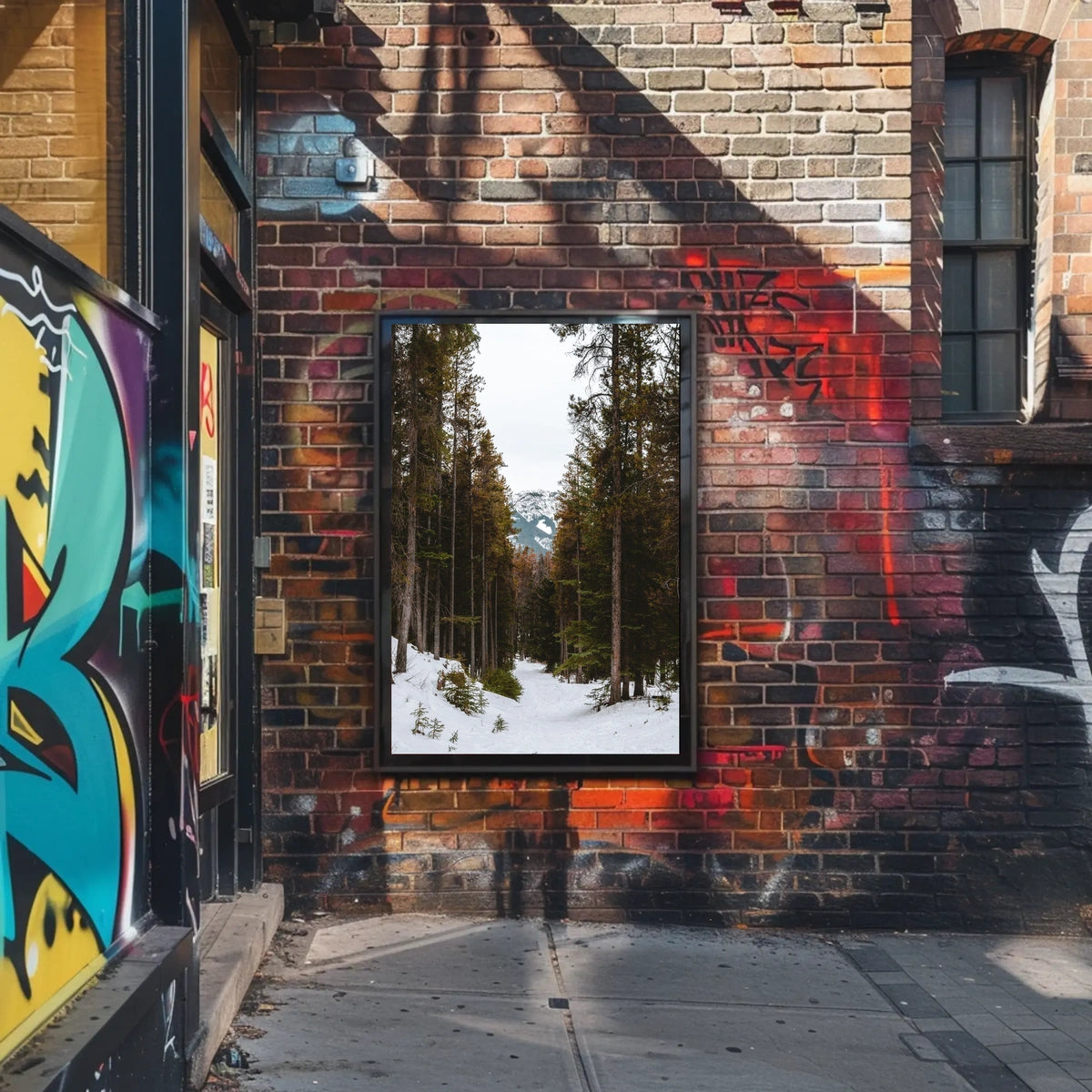 Serene Winter Landscape National Park Poster