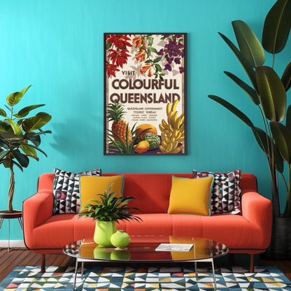 Visit Colourful Queensland Poster