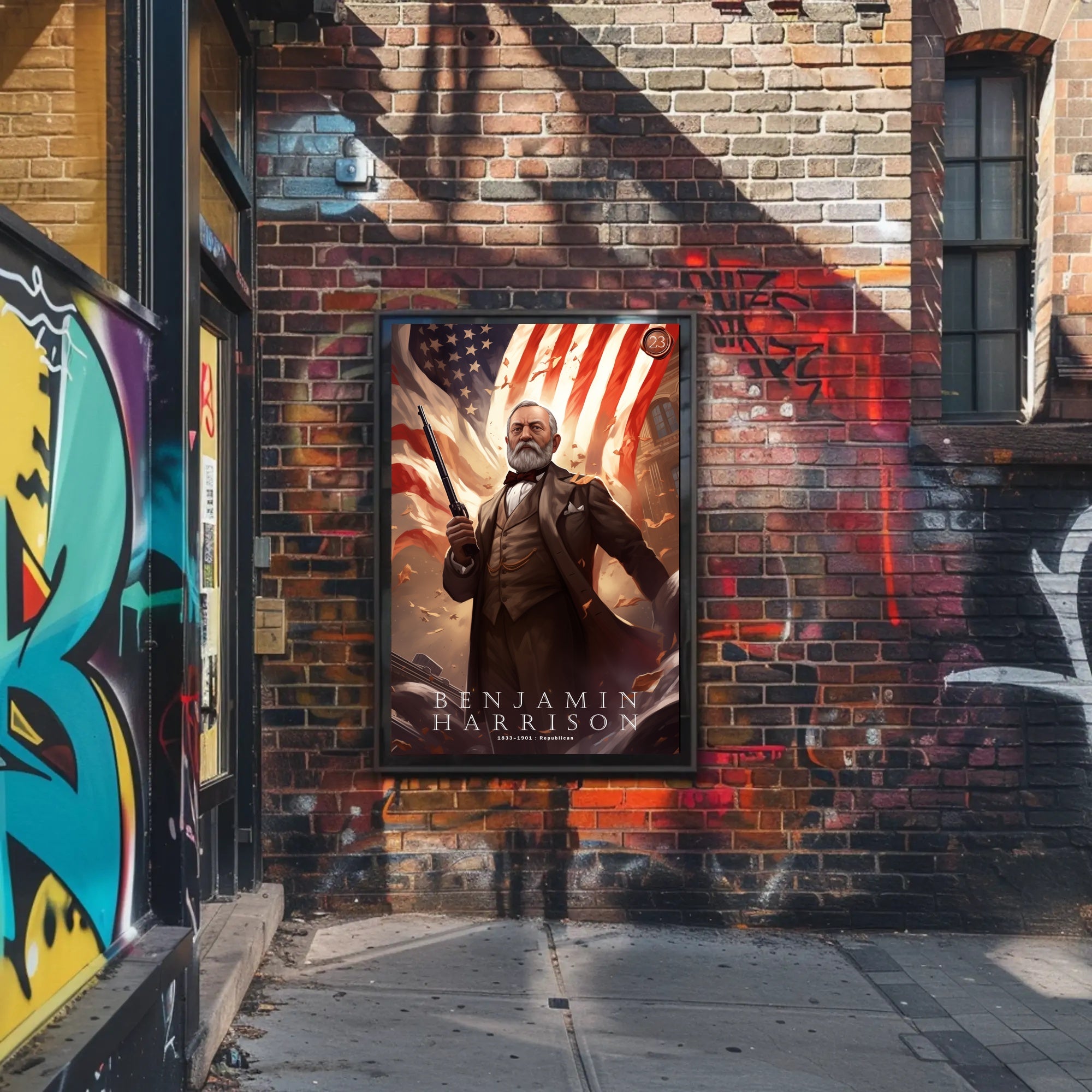 Benjamin Harrison President Poster
