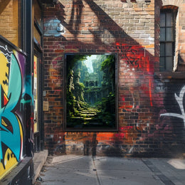 Ancient Jungle Ruins Poster