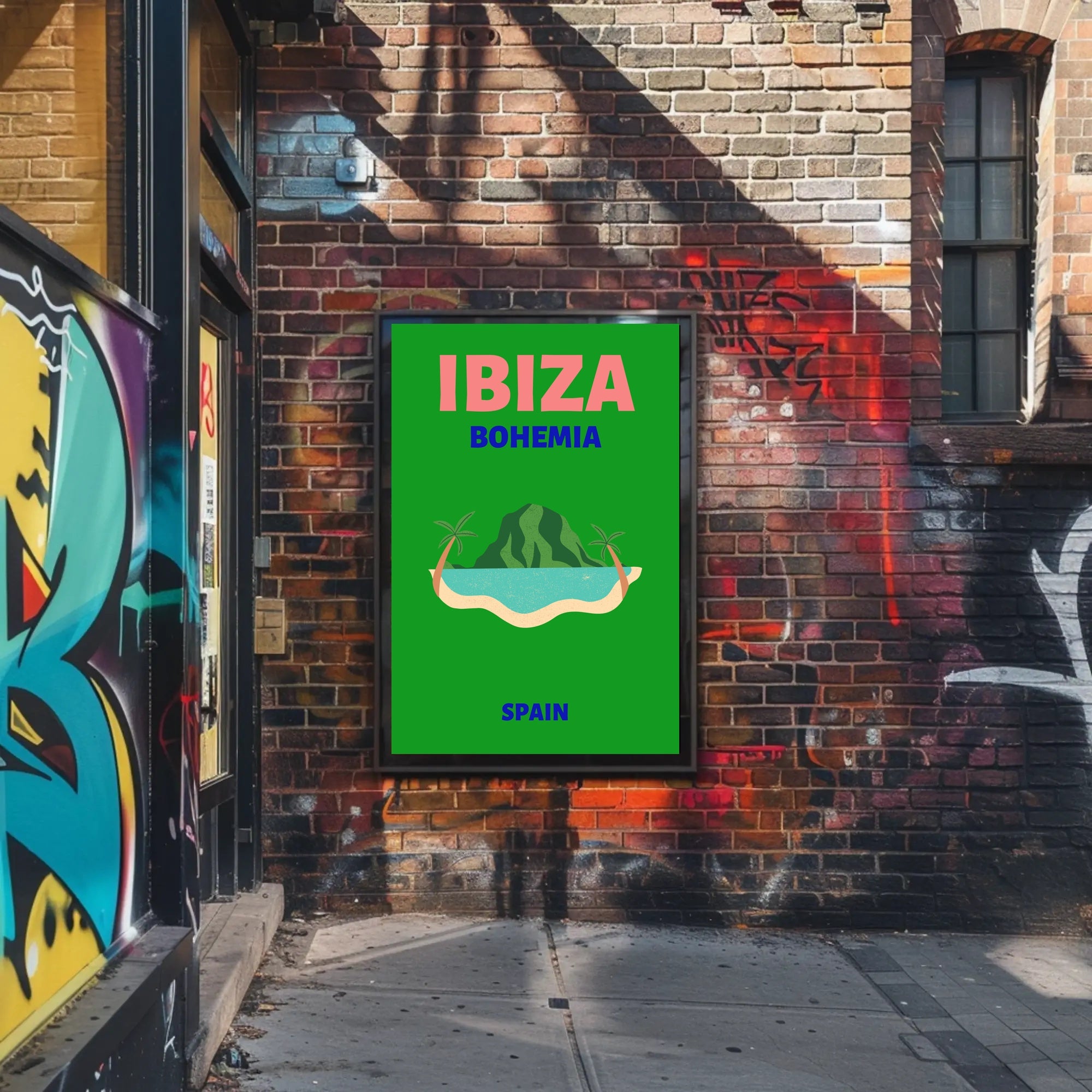 Ibiza Bohemian Paradise Island Travel Poster PosterGoat