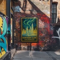 Northern Glow Anchorage Poster