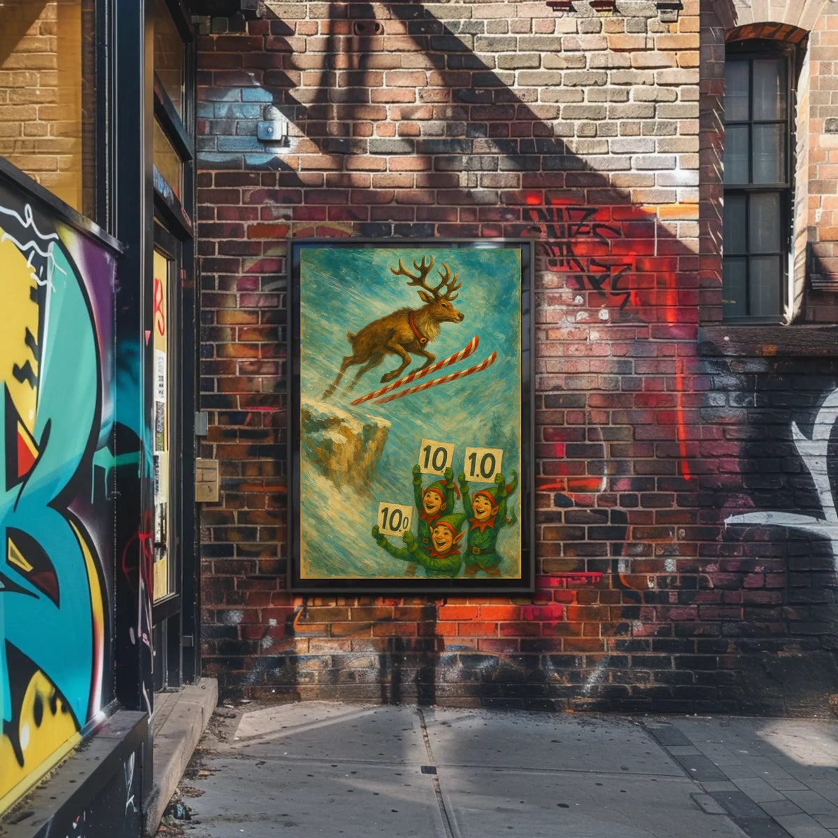 Reindeer Ski Jump Extravaganza Poster