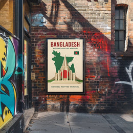 National Martyrs' Memorial Bangladesh Cultural Heritage Poster