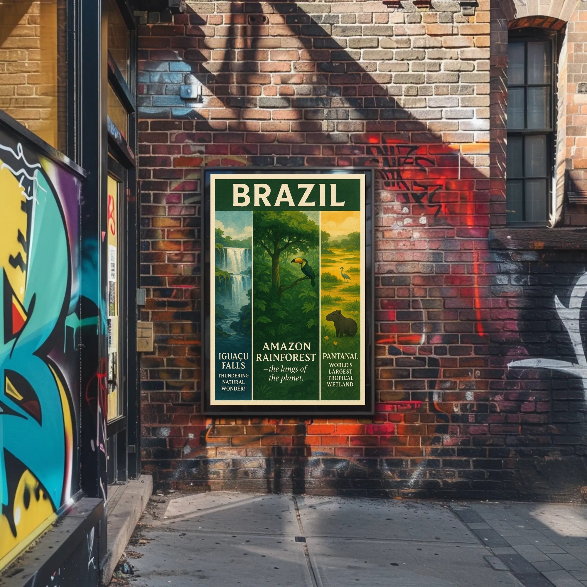 Wonders of Brazil Poster PosterGoat
