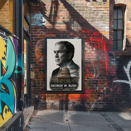 George W. Bush 43rd President of the United States Reflections Poster
