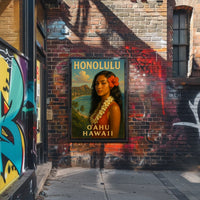 Honolulu Oahu, Hawaii Poster