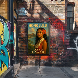 Honolulu Oahu, Hawaii Poster