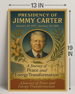 Jimmy Carter Presidency Overview Poster Wall Art Print PosterGoat