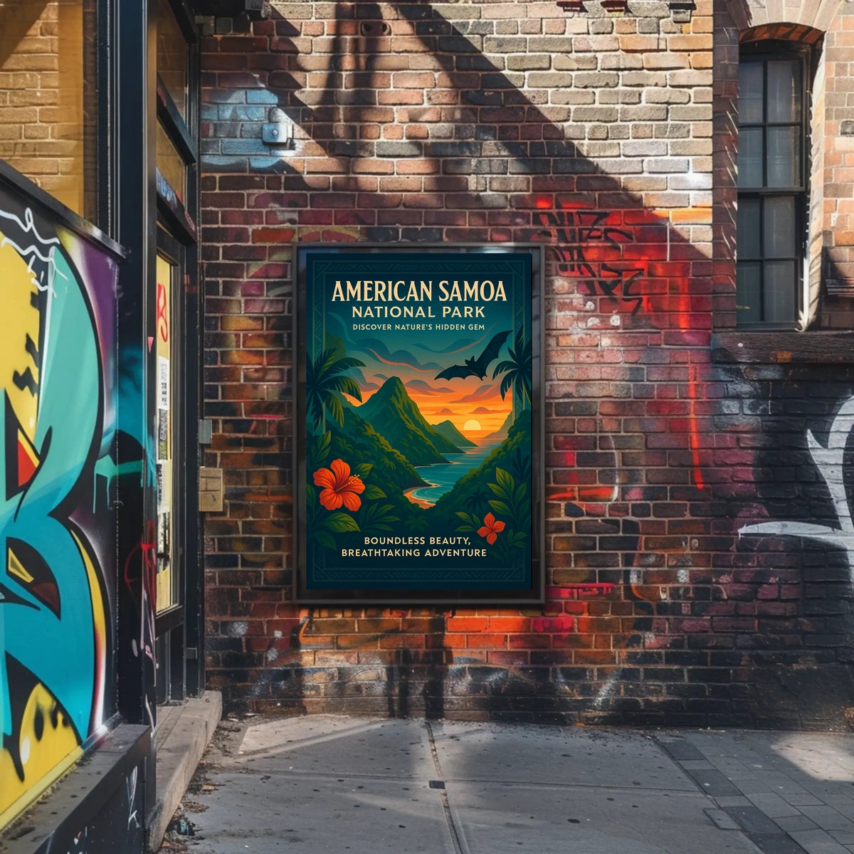 American Samoa Tropical Scenery National Park Poster