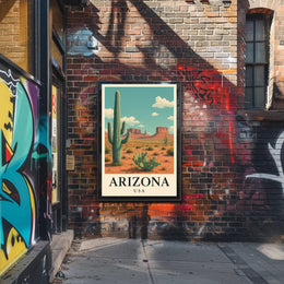 Arizona Desert Adventure Travel Poster