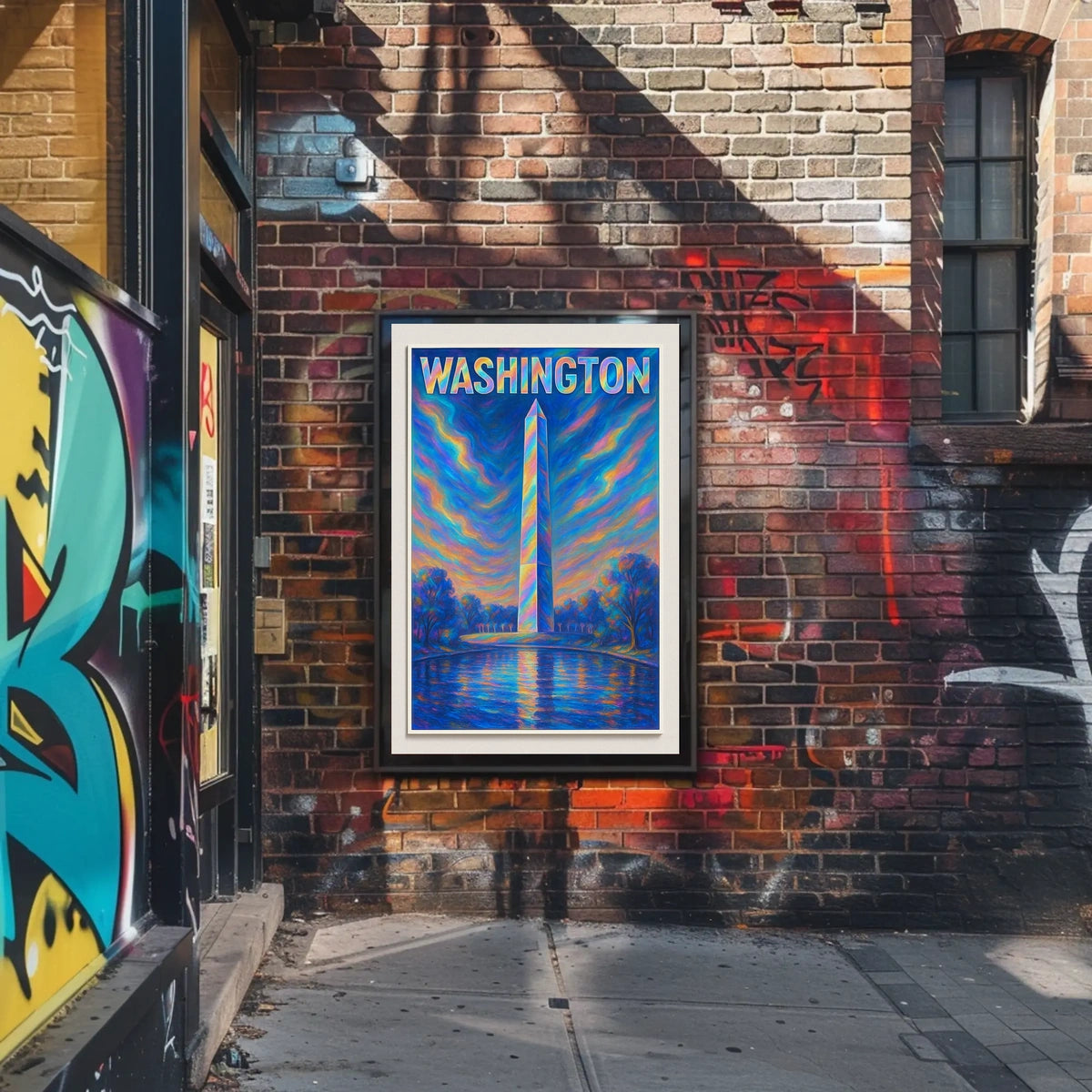 Washington Monument A Vibrant Tribute Poster