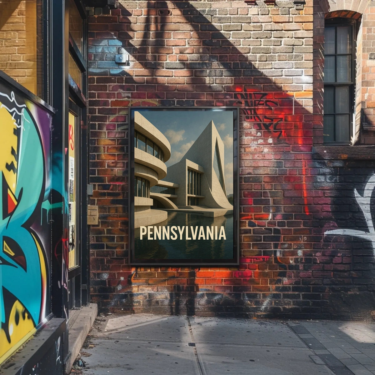 Pennsylvania Architecture Poster