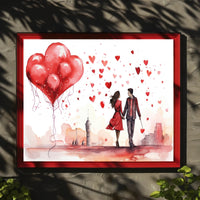 Love in the Cityscape Poster