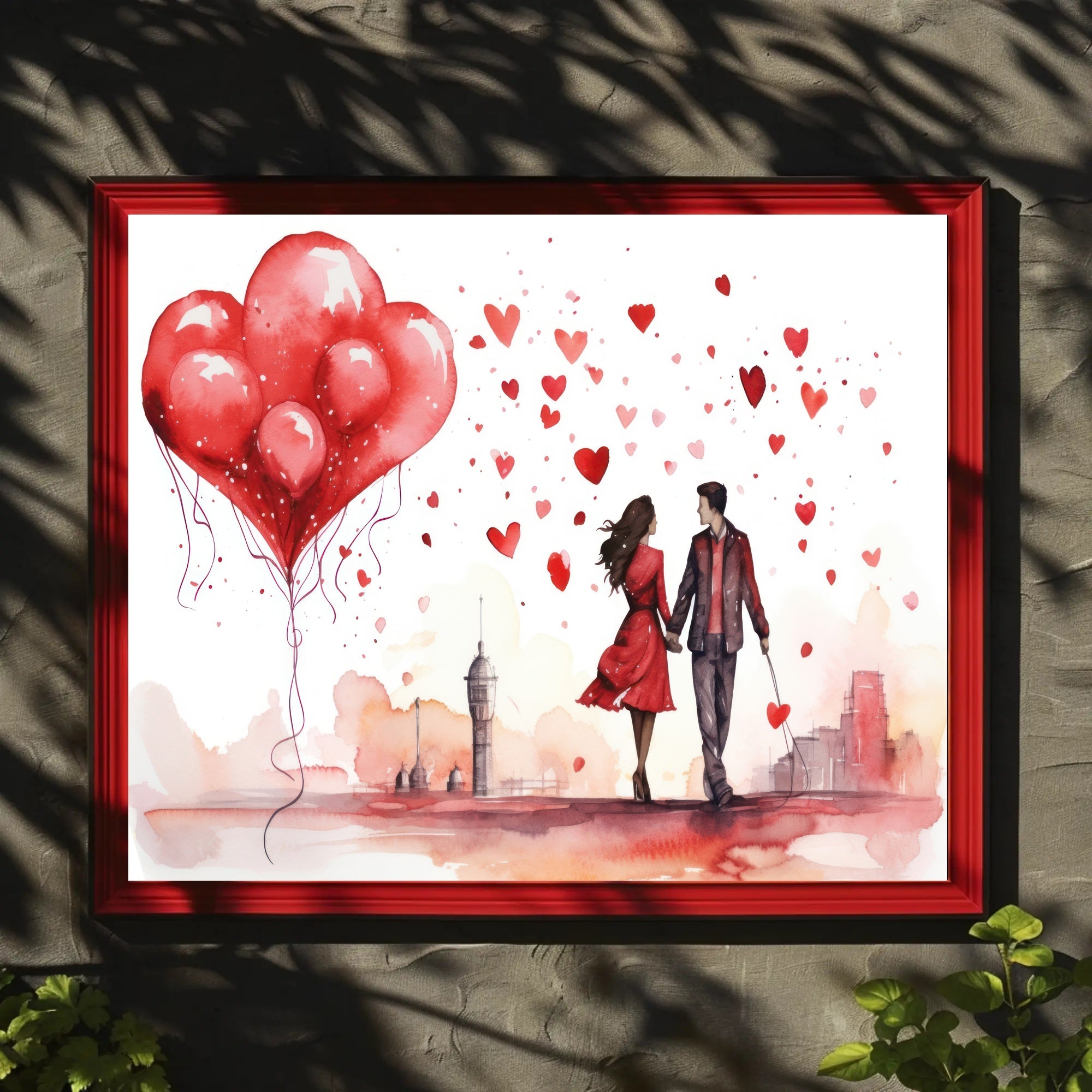 Love in the Cityscape Poster